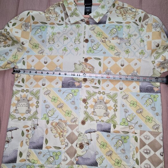 NWOT Box Lunch Studio Ghibli My Neighbor Totoro Patchwork Denim Jacket Size XL - Picture 4 of 8